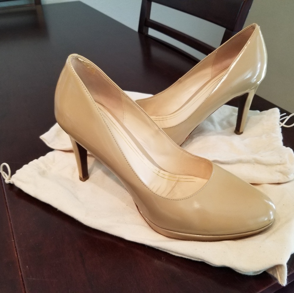 Cole Haan Nude Patent Leather Nike Air sole 8.5